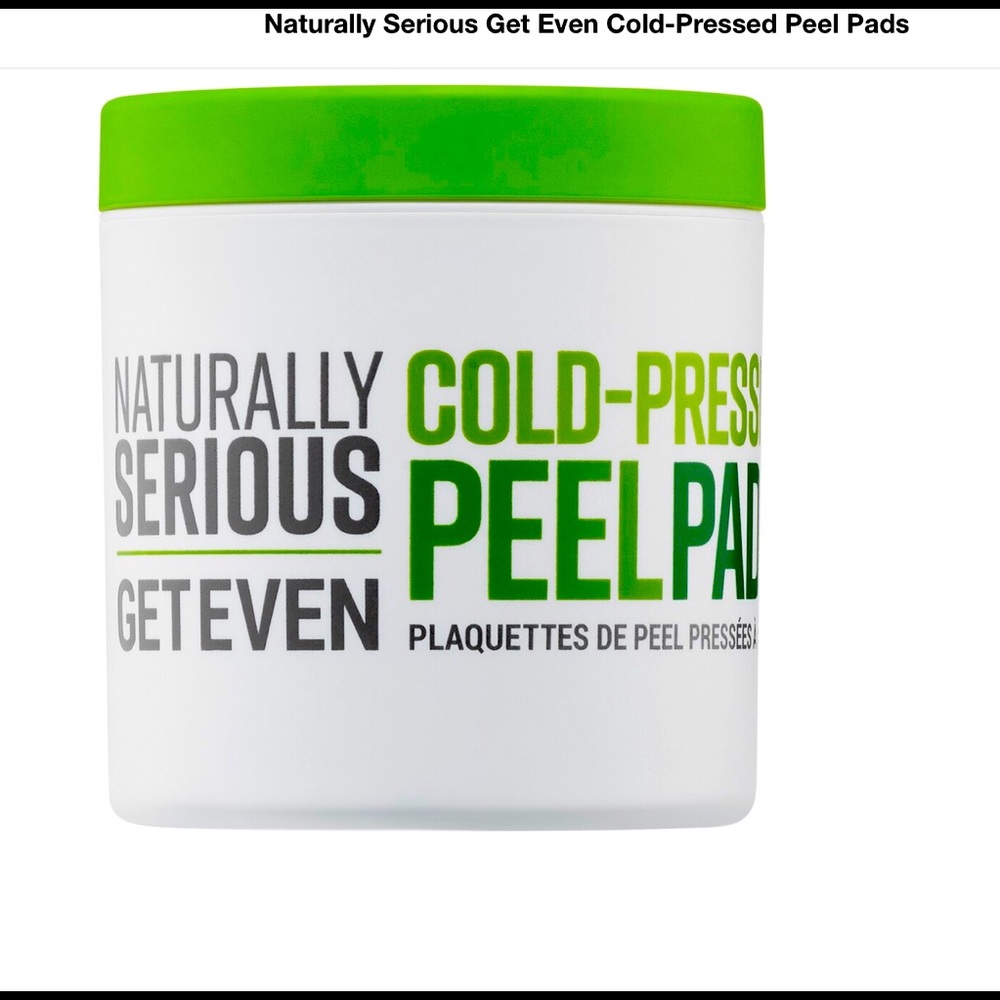 NEW Naturally Serious Get Even Cold Pressed Peel Pads June Jacobs 60 Count